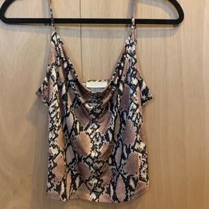 Snake print tank top